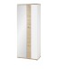 Garderobenschrank >SIGNO II< (BxHxT: 80x200x38 cm) in Artisan/Weiß aus MDF
