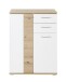 Schuhschrank >SIGNO II< (BxHxT: 80x106x38 cm) in Artisan/Weiß aus MDF
