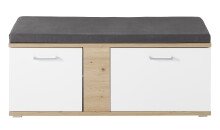 Schuhbank >SIGNO II< (BxHxT: 120x50x38 cm) in Artisan/Weiß - 120x50x38 (BxHxT)