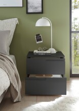 Nachtkommode >Spice< (BxHxT: 46x42x40 cm) in Graphit matt - 46x42x40cm (BxHxT)