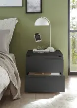 Nachtkommode >Spice< (BxHxT: 46x42x40 cm) in Graphit matt - 46x42x40cm (BxHxT)