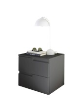 Nachtkommode >Spice< (BxHxT: 46x42x40 cm) in Graphit matt - 46x42x40cm (BxHxT)