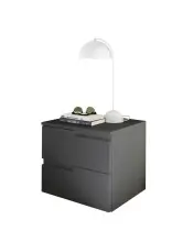 Nachtkommode >Spice< (BxHxT: 46x42x40 cm) in Graphit matt - 46x42x40cm (BxHxT)