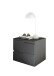 Nachtkommode >Spice< (BxHxT: 46x42x40 cm) in Graphit matt - 46x42x40cm (BxHxT)