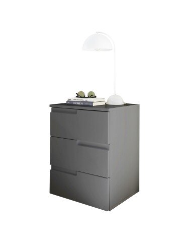 Nachtkommode >Spice< (BxHxT: 46x59x40 cm) in Graphit matt - 46x59x40cm (BxHxT)