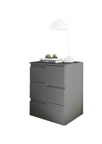 Nachtkommode >Spice< (BxHxT: 46x59x40 cm) in Graphit matt - 46x59x40cm (BxHxT)