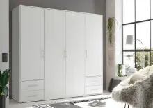 Kleiderschrank >Valencia< (BxHxT: 206x195x60 cm) in...