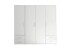 Kleiderschrank >Valencia< (BxHxT: 206x195x60 cm) in Weiß - 206x195x60cm (BxHxT)