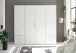 Kleiderschrank >Valencia< (BxHxT: 206x195x60 cm) in Weiß - 206x195x60cm (BxHxT)