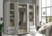 Kleiderschrank >Valencia< (BxHxT: 206x195x60 cm) in Weiß - 206x195x60cm (BxHxT)