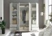 Kleiderschrank >Valencia< (BxHxT: 206x195x60 cm) in Weiß - 206x195x60cm (BxHxT)
