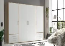 Kleiderschrank >Valencia< (BxHxT: 206x195x60 cm) in...