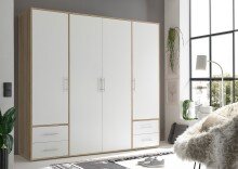 Kleiderschrank >Valencia< (BxHxT: 206x195x60 cm) in...