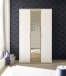 Kleiderschrank >Hanau< (BxHxT: 120x196x54 cm) in Weiß / Artisan Eiche