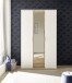 Kleiderschrank >Hanau< (BxHxT: 120x196x54 cm) in Weiß / Artisan Eiche