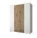 Kleiderschrank >Marburg< (BxHxT: 160x196x54 cm) in Weiß / Artisan Eiche