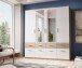 Kleiderschrank >Box< (BxHxT: 180x198x55 cm) in Sonoma Eiche / Weiß