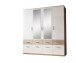 Kleiderschrank >Box< (BxHxT: 180x198x55 cm) in Sonoma Eiche / Weiß