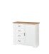 Kommode >JASMIN< (BxHxT: 115x102x41 cm) in Artisan/Weiß - 115x102x41cm (BxHxT)