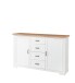 Sideboard >JASMIN< (BxHxT: 165x102x41 cm) in Artisan/Weiß - 165x102x41cm (BxHxT)