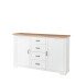 Sideboard >JASMIN< (BxHxT: 165x102x41 cm) in Artisan/Weiß - 165x102x41cm (BxHxT)