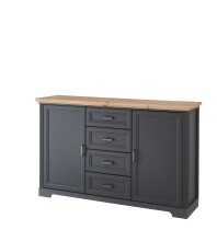 Sideboard >JASMIN< (BxHxT: 165x102x41 cm) in Artisan/graphit