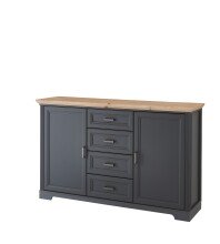 Sideboard >JASMIN< (BxHxT: 165x102x41 cm) in Artisan/graphit