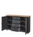 Sideboard >JASMIN< (BxHxT: 165x102x41 cm) in Artisan/graphit
