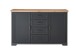 Sideboard >JASMIN< (BxHxT: 165x102x41 cm) in Artisan/graphit