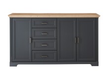 Sideboard >JASMIN< (BxHxT: 182x102x41 cm) in Artisan/graphit