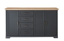 Sideboard >JASMIN< (BxHxT: 182x102x41 cm) in Artisan/graphit