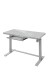 Schreibtisch >LIFT4HOME< (mit 2 USB-Ports) in grau aus Glas - 120x72x60 (BxHxT)