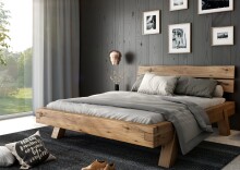 Massivholzbett >Heinrich< (BxHxT: 164x85x218 cm) in...