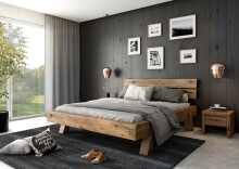 Nachtkonsole >Heinrich< (BxHxT: 50x41x37 cm) in Eiche rustikal aus Massivholz