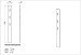 Garderobenpaneel >M-397< (BxHxT: 15x170x3 cm) in grau - 15x170x3 (BxHxT)