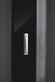 Garderobenpaneel >M-397< (BxHxT: 15x170x3 cm) in schwarz - 15x170x3 (BxHxT)