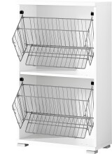 Schuhkipper >M-397< (BxHxT: 53x91x30 cm) in weiss -...