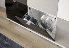 Schuhkipper >M-397< (BxHxT: 52x42x3 cm) in anthrazit aus MDF - 52x42x3cm (BxHxT)