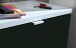 Schuhkipper >M-397< (BxHxT: 52x42x3 cm) in schwarz aus MDF - 52x42x3cm (BxHxT)