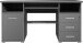 Schreibtisch >M-382< (BxHxT: 145x75x70 cm) in schwarz | anthrazit