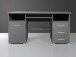 Schreibtisch >M-382< (BxHxT: 145x75x70 cm) in schwarz | anthrazit
