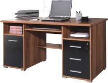 Schreibtisch >M-382< (BxHxT: 145x75x70 cm) in braun...