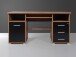 Schreibtisch >M-382< (BxHxT: 145x75x70 cm) in braun | schwarz