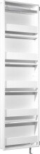 Garderobenschrank >M-381< (BxHxT: 50x195x18 cm) in weiss - 50x195x18cm (BxHxT)