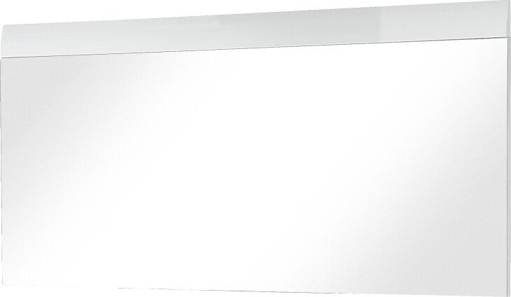 Garderobenspiegel >M-402< (BxHxT: 134x63x3 cm) in weiss - 134x63x3cm (BxHxT)