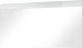 Garderobenspiegel >M-402< (BxHxT: 134x63x3 cm) in weiss - 134x63x3cm (BxHxT)
