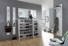 Sideboard >M-402< (BxHxT: 134x120x36 cm) in weiss - 134x120x36cm (BxHxT)