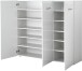 Sideboard >M-402< (BxHxT: 134x120x36 cm) in weiss - 134x120x36cm (BxHxT)