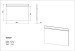 Garderobenspiegel >M-402< (BxHxT: 89x63x3 cm) in weiss - 89x63x3cm (BxHxT)