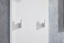 Garderobenpaneel >M-402< (BxHxT: 30x152x23 cm) in weiss - 30x152x23 (BxHxT)
